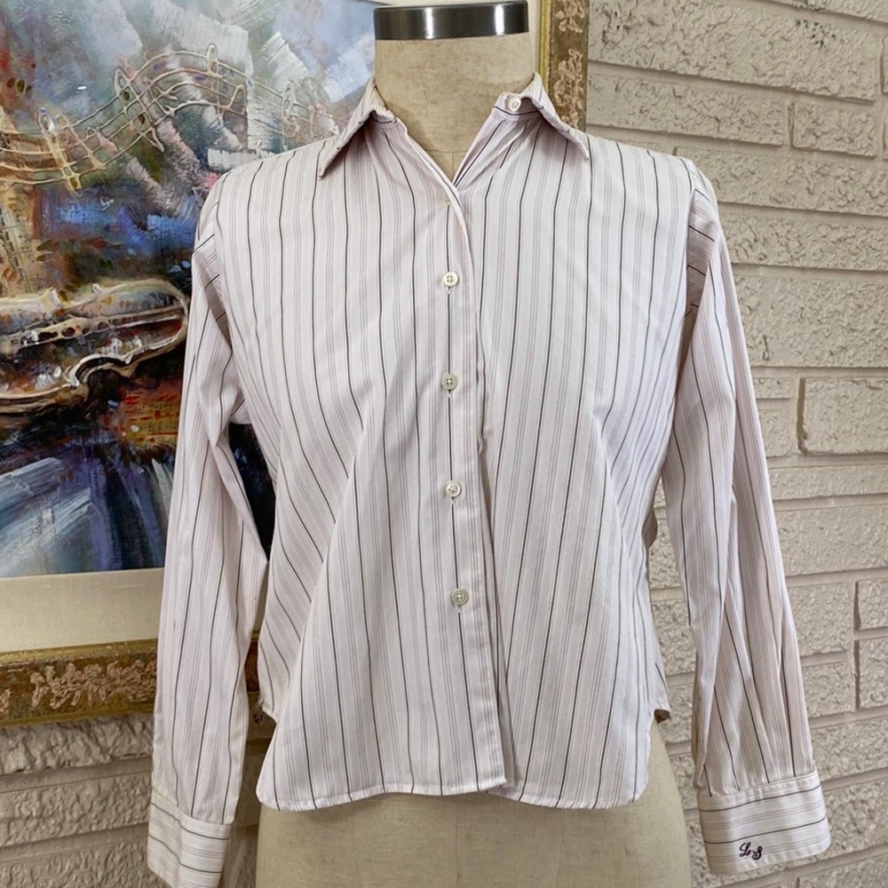 🌹From Collar To Cuff Striped Button Front Blazer Shirt